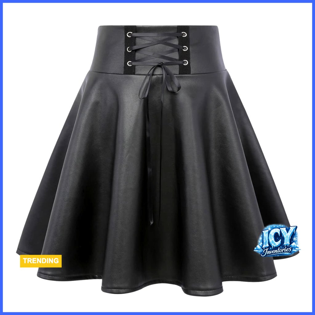 High Waist Plaid Mini Skirt, 100% Polyester, A-Line Style